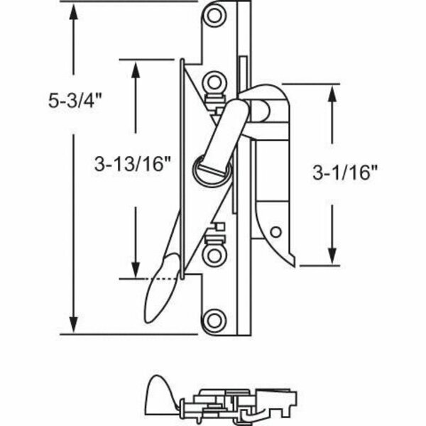 Strybuc Multipoint Casement Lock RH 34-135-15